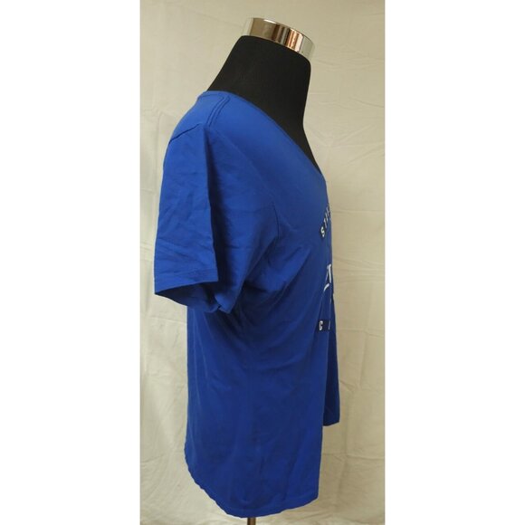 Fanatics St Louis Blues Womens XL 2019 Stanley Cup Champions V-Neck T Shirt - Picture 6 of 12